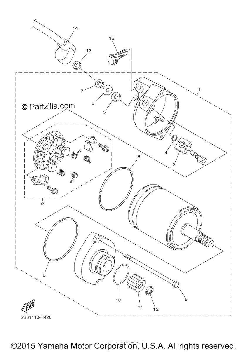 Diagrama de STARTING MOTOR
