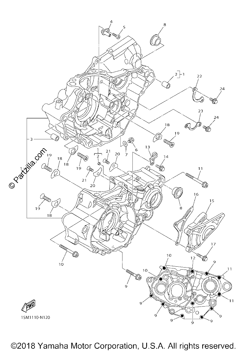 Diagrama de CRANKCASE