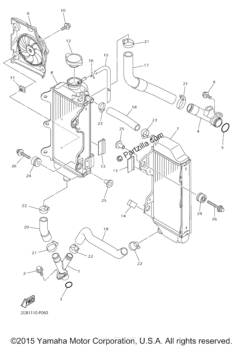 Diagrama de RADIATOR HOSE