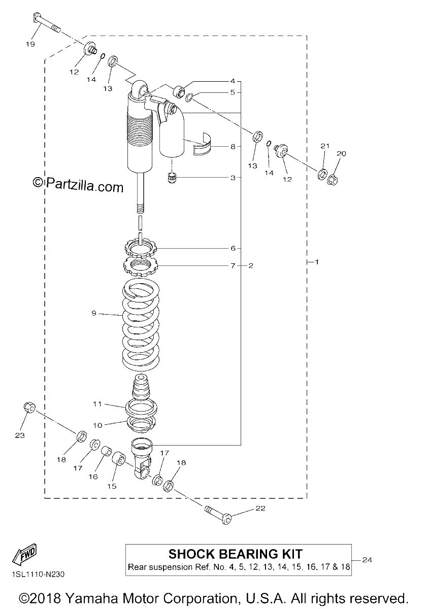 Diagrama de REAR SUSPENSION