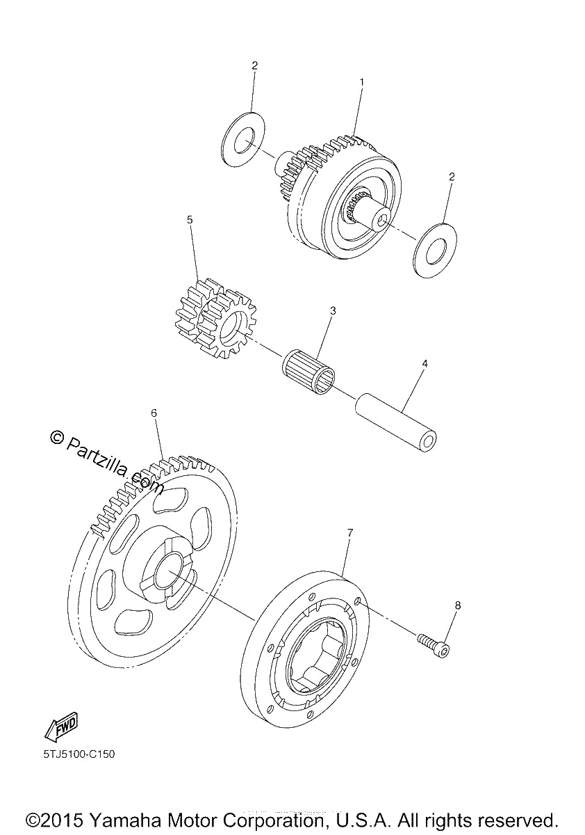Diagrama de STARTER CLUTCH