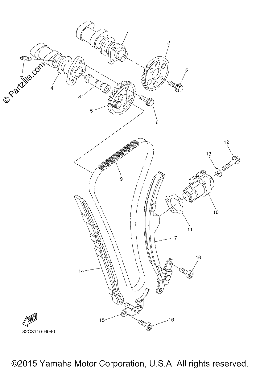 Diagrama de CAMSHAFT CHAIN