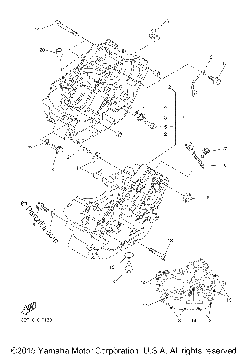 Diagrama de CRANKCASE
