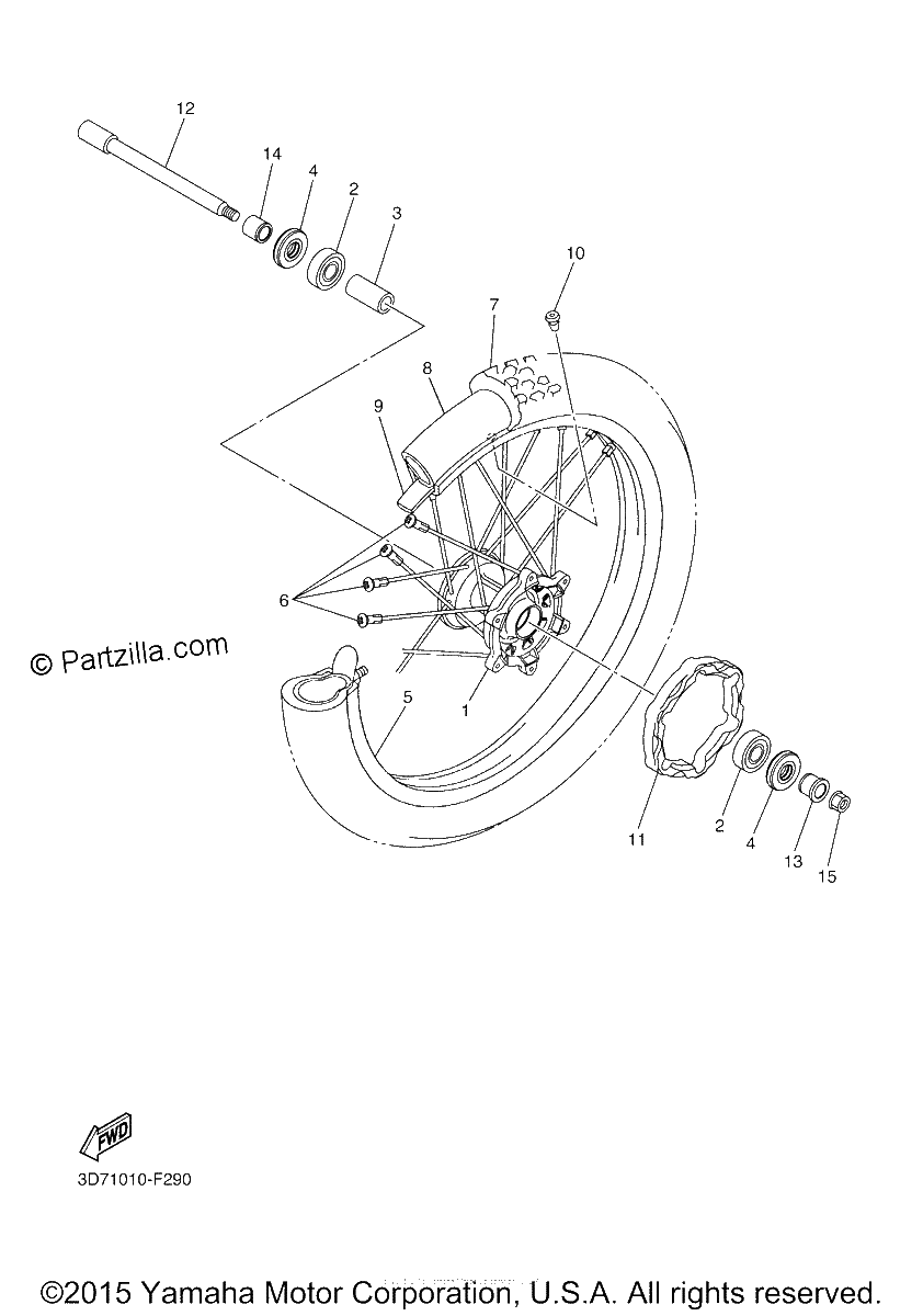 Diagrama de FRONT WHEEL