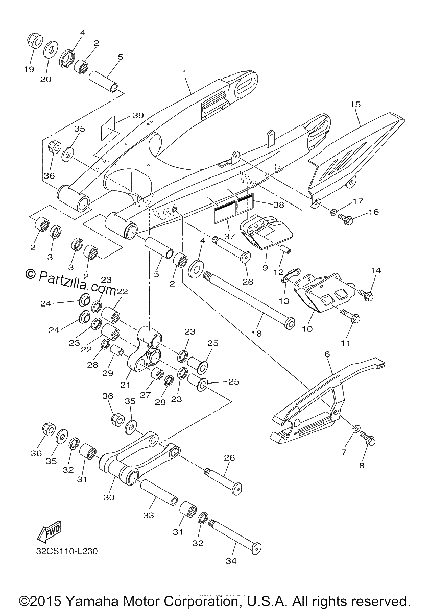 Diagrama de REAR ARM
