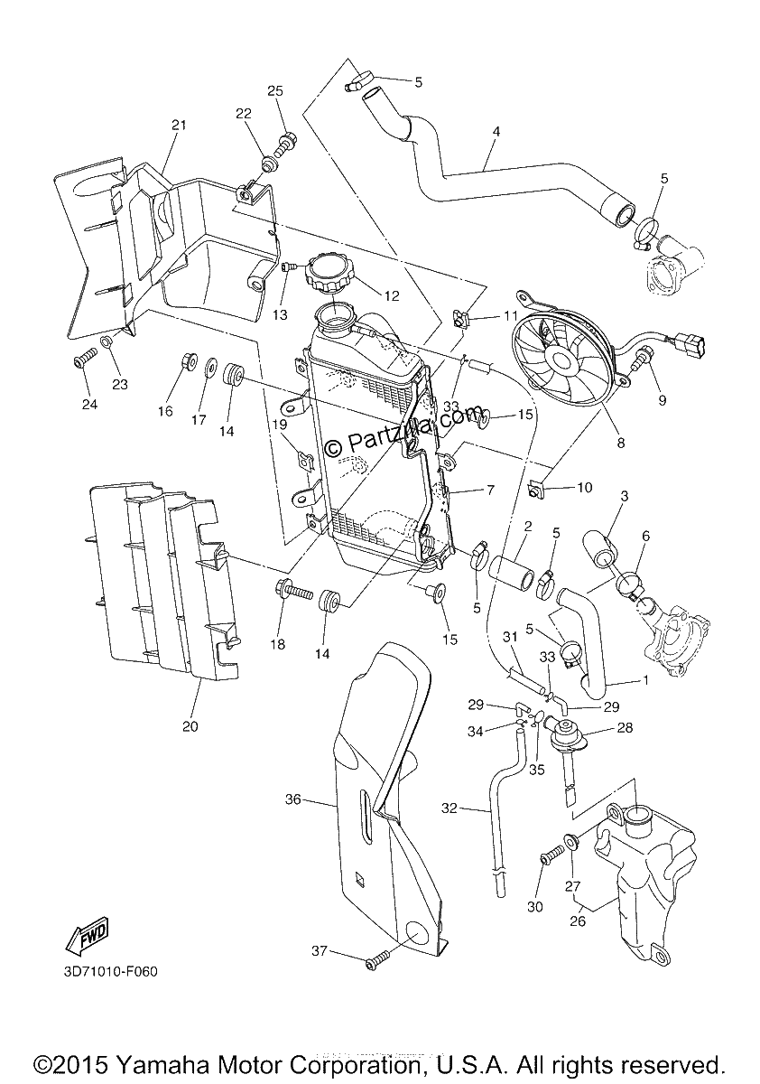 Diagrama de RADIATOR HOSE