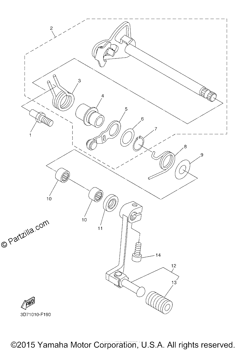Diagrama de SHIFT SHAFT