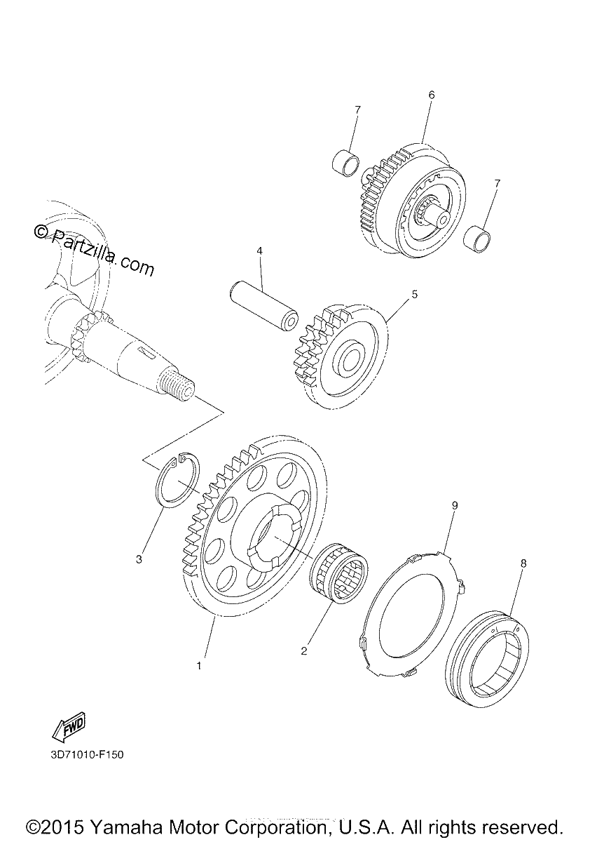 Diagrama de STARTER CLUTCH