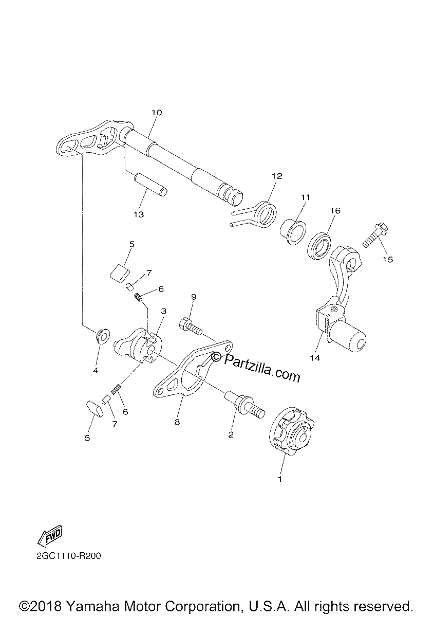 Diagrama de SHIFT SHAFT
