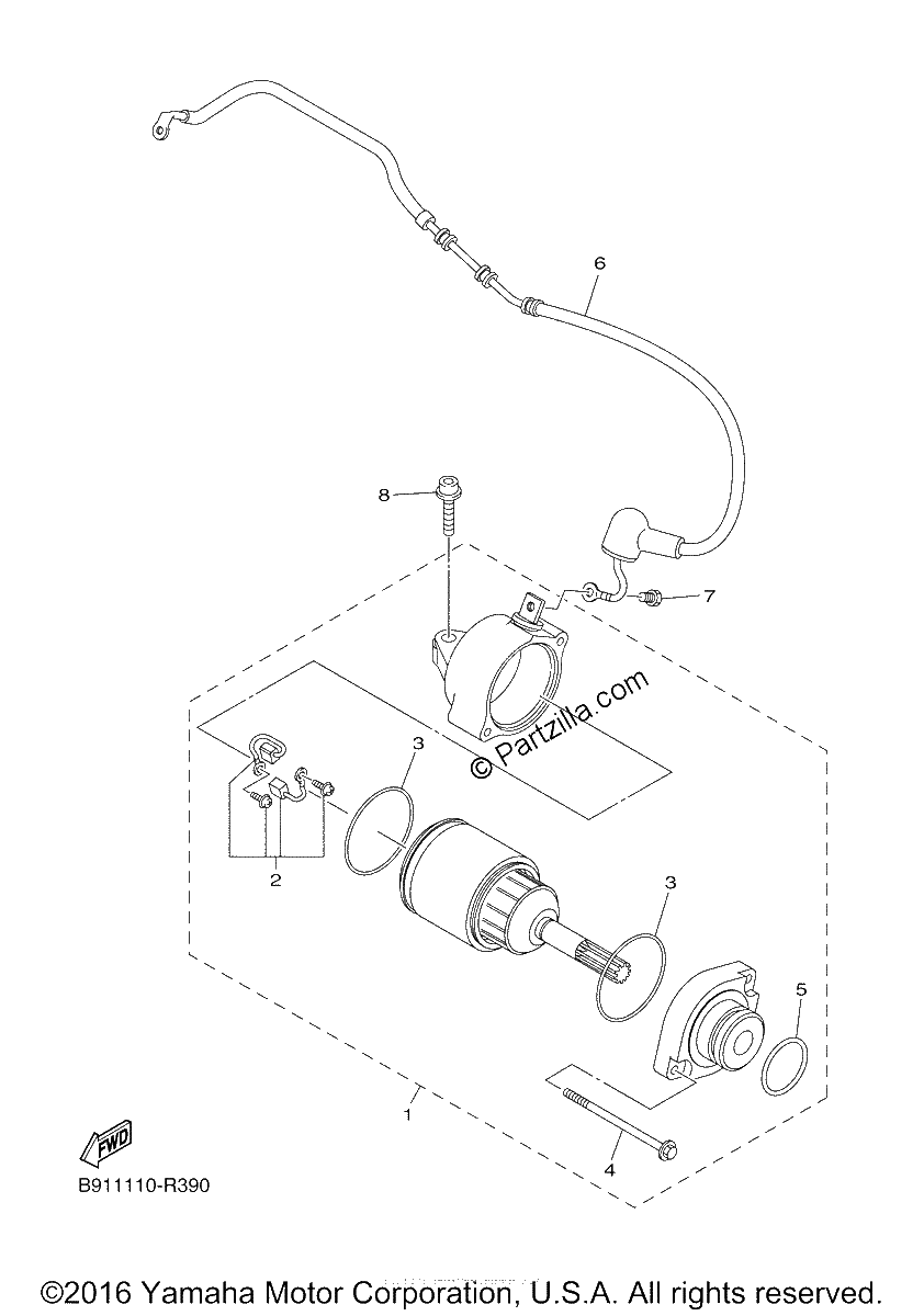 Diagrama de STARTING MOTOR
