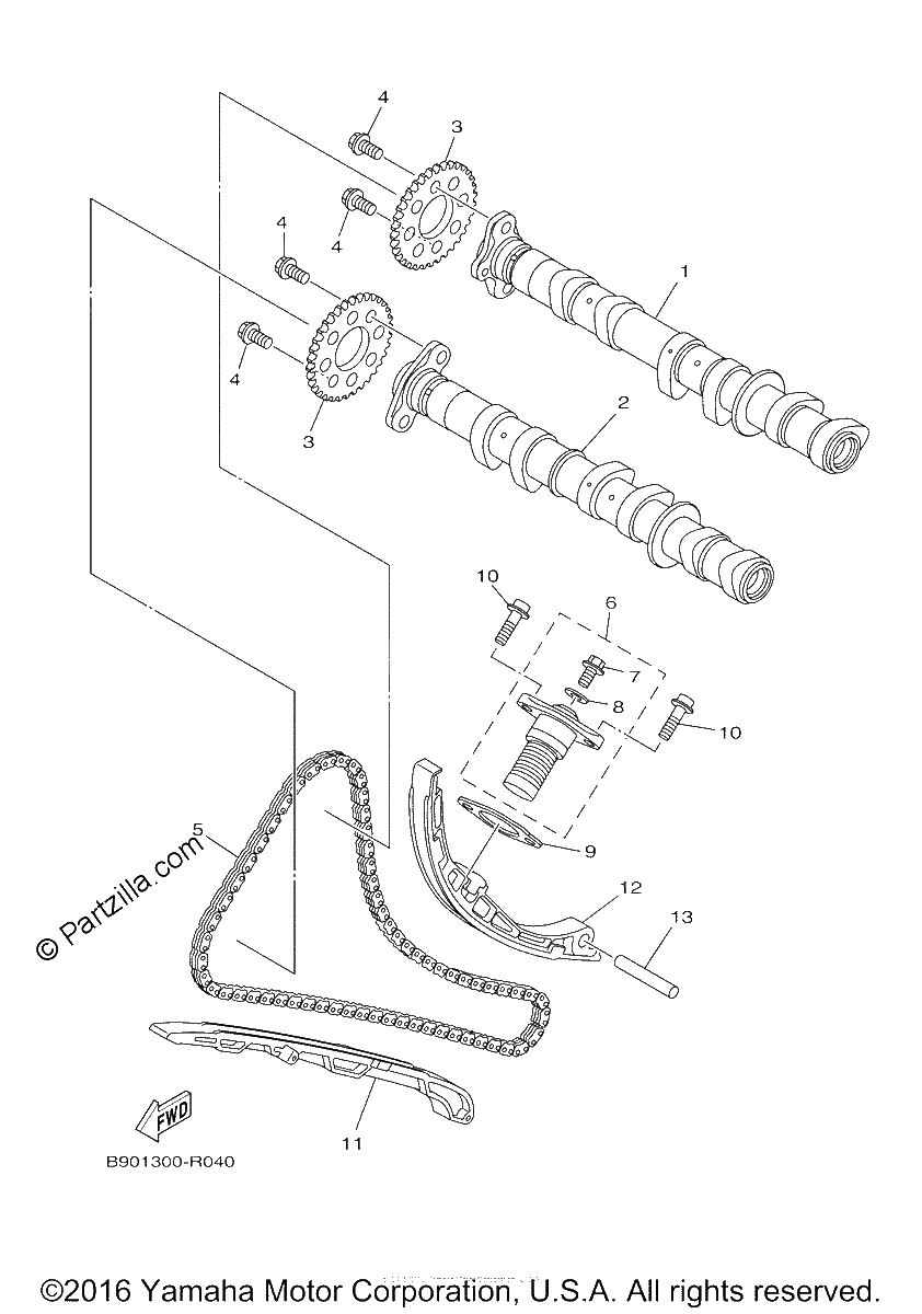 Diagrama de CAMSHAFT CHAIN