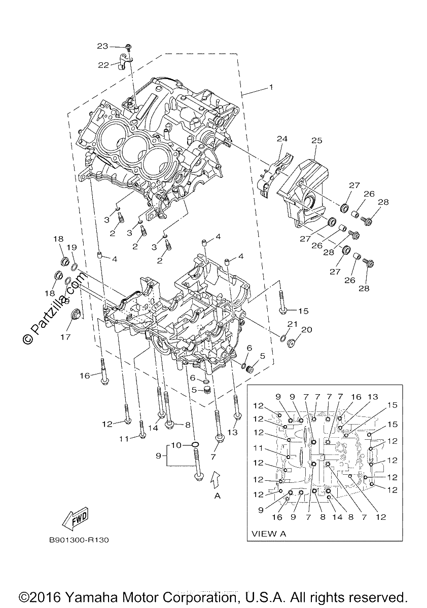 Diagrama de CRANKCASE