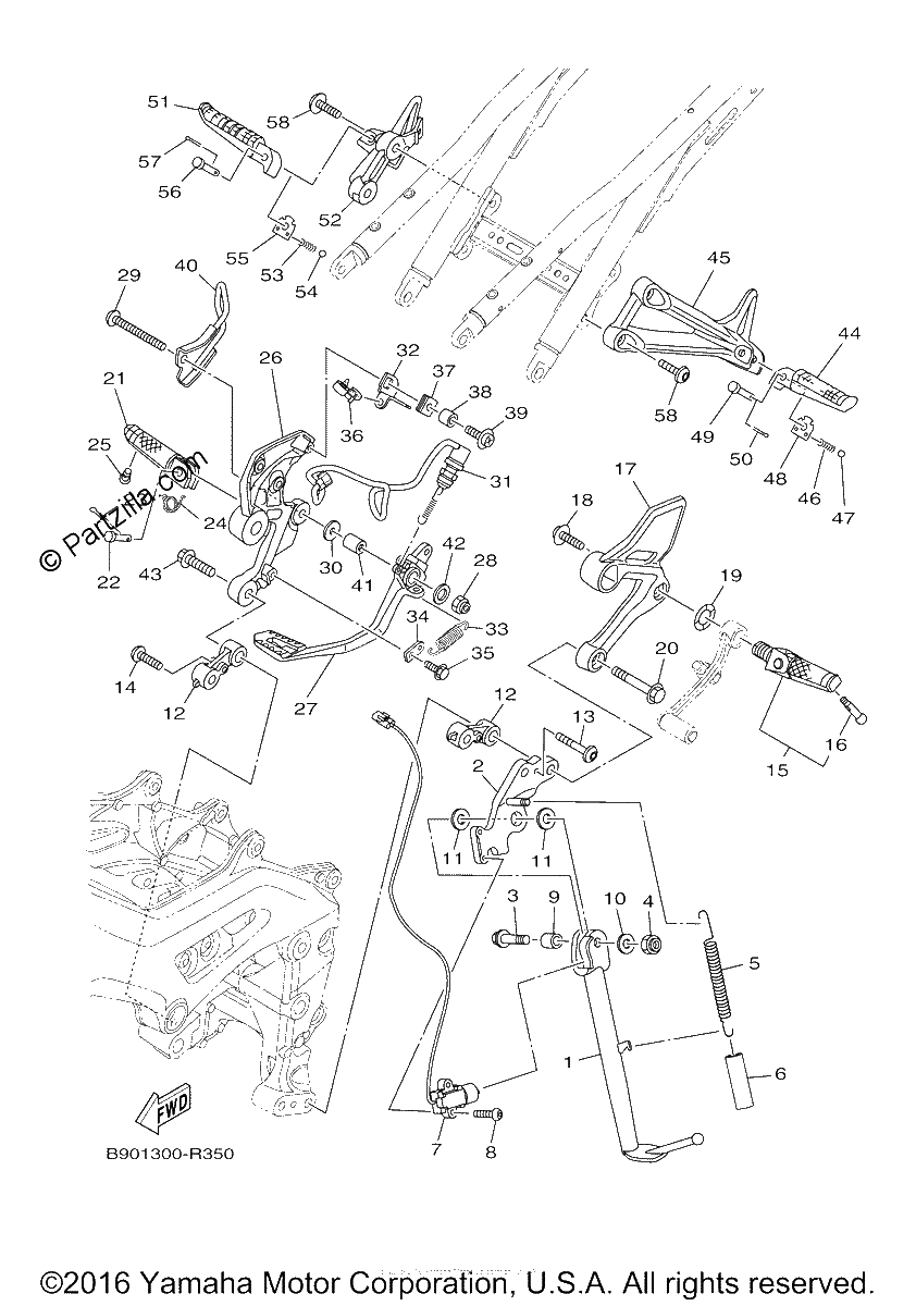 Diagrama de STAND FOOTREST