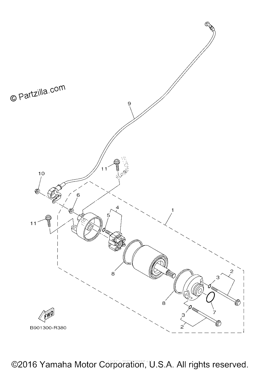 Diagrama de STARTING MOTOR