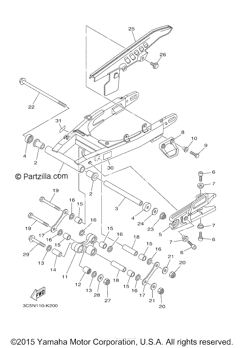 Diagrama de REAR ARM