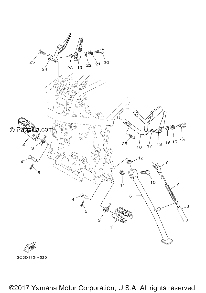 Diagrama de STAND FOOTREST