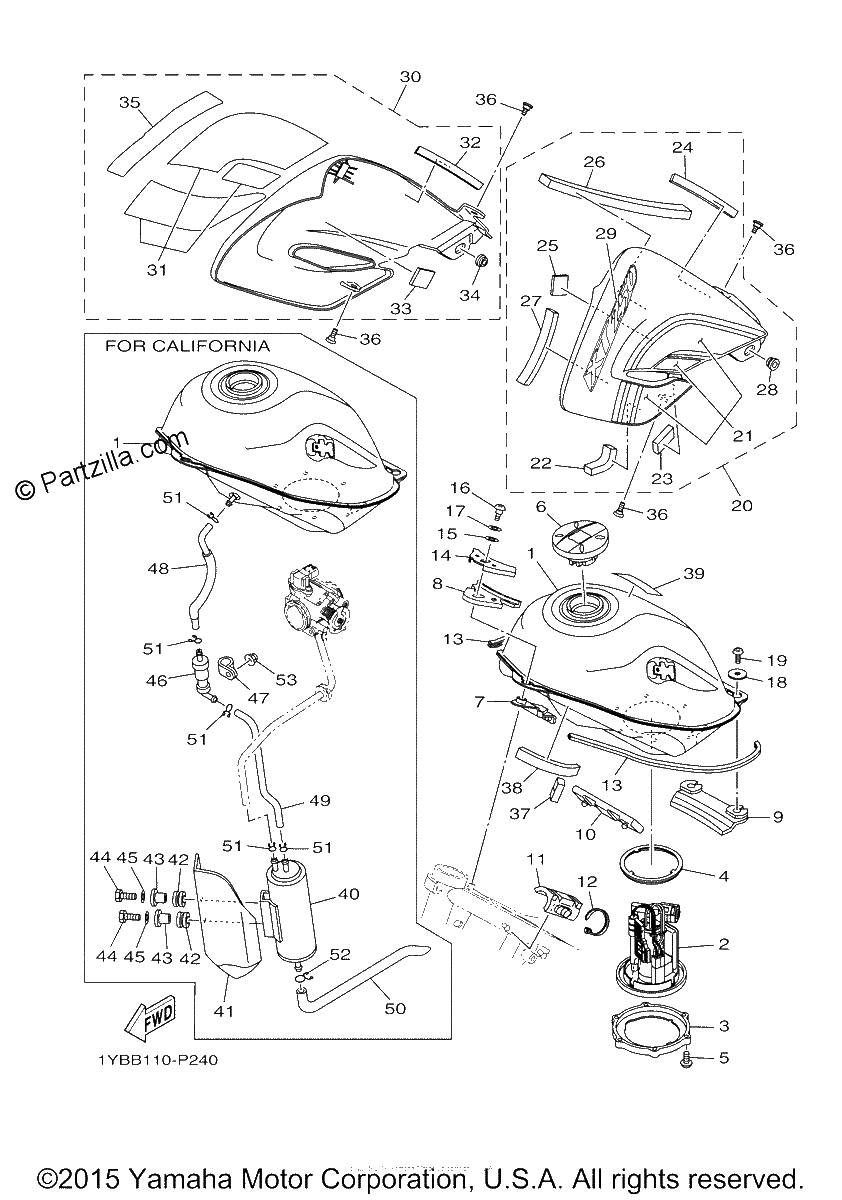 Diagrama de FUEL TANK