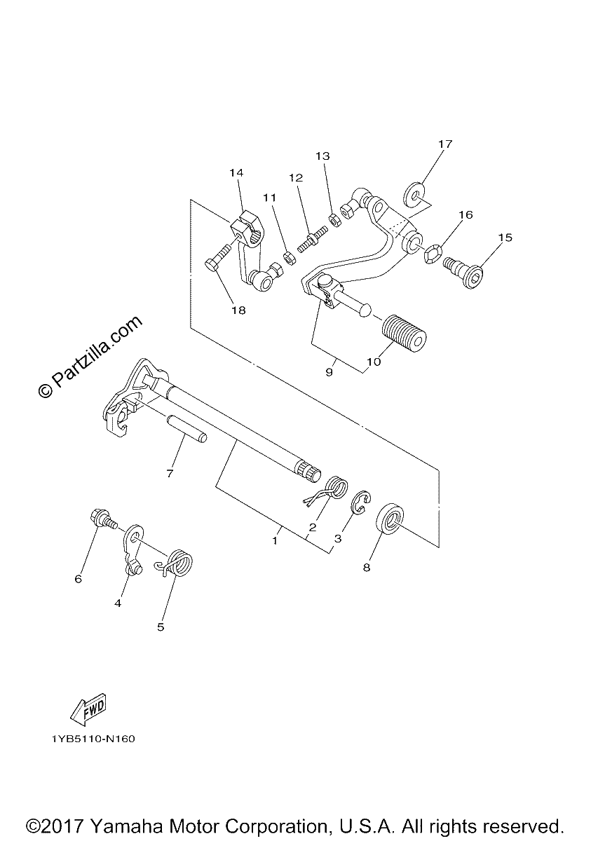 Diagrama de SHIFT SHAFT