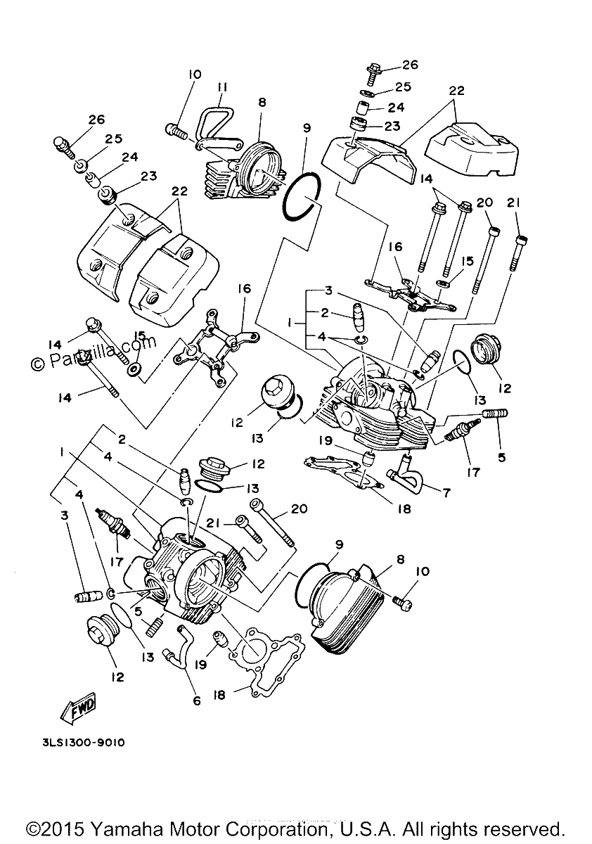 Diagrama de CYLINDER HEAD