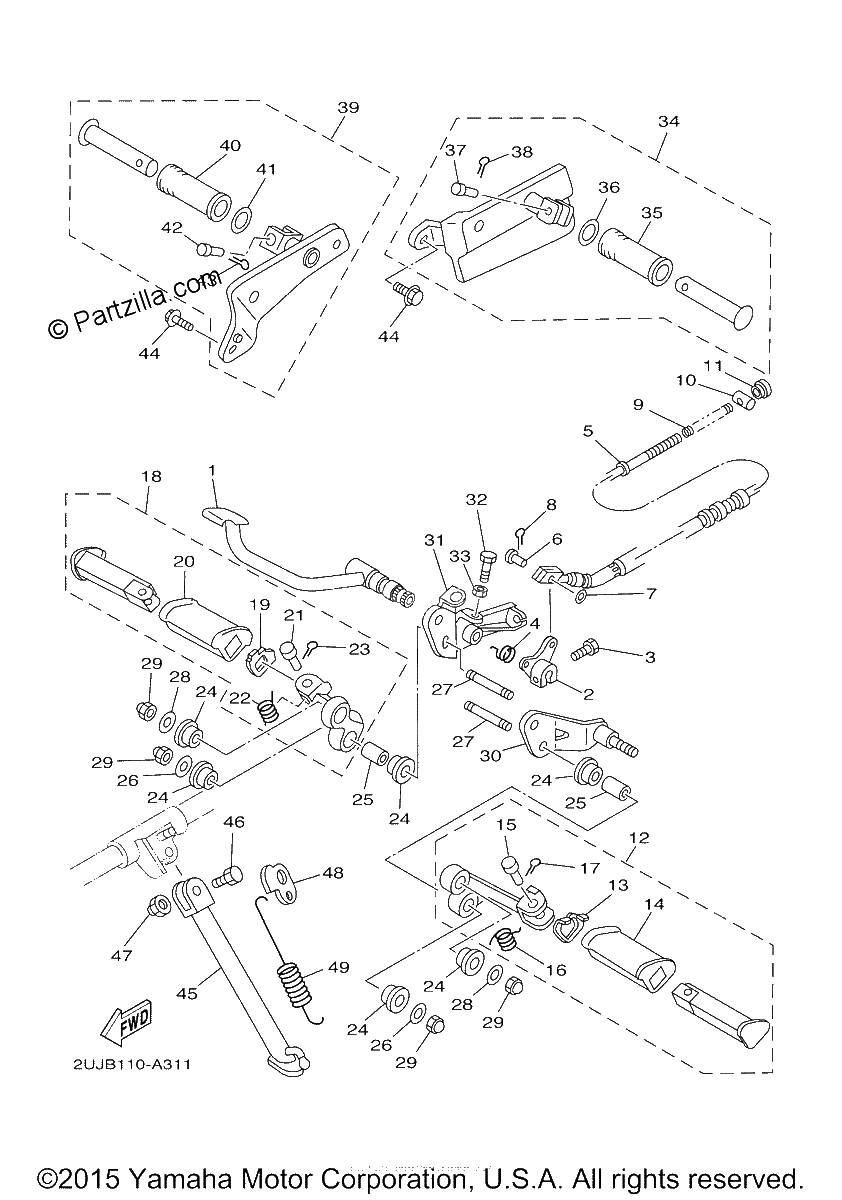 Diagrama de STAND FOOTREST