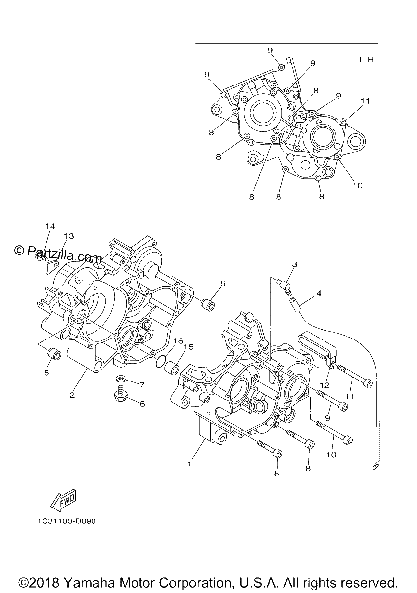 Diagrama de CRANKCASE