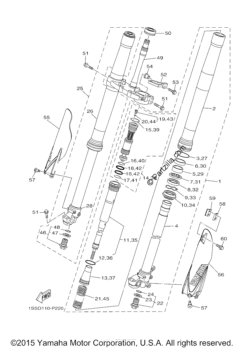 Diagrama de FRONT FORK