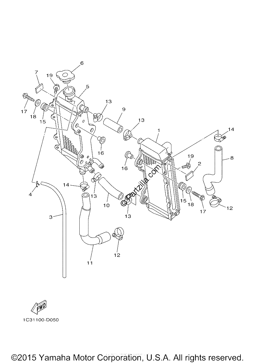Diagrama de RADIATOR HOSE