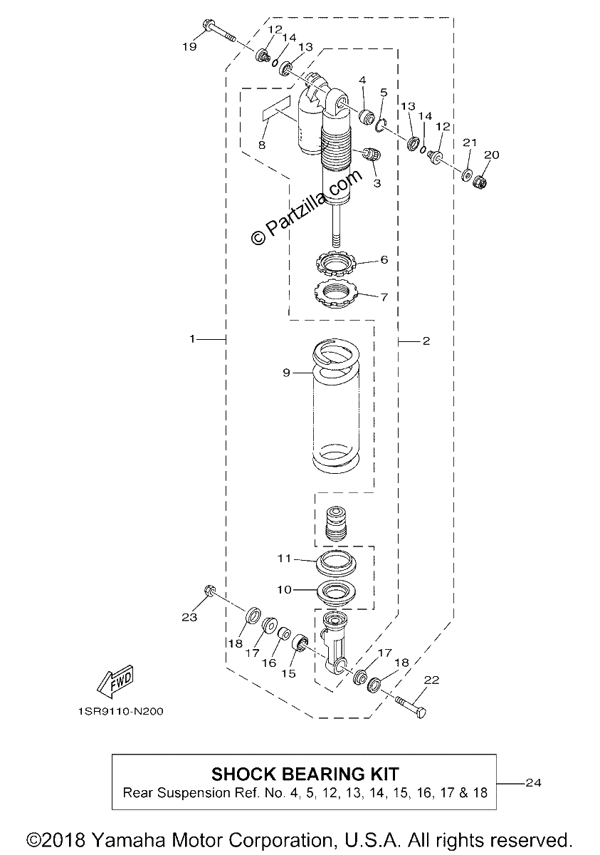 Diagrama de REAR SUSPENSION
