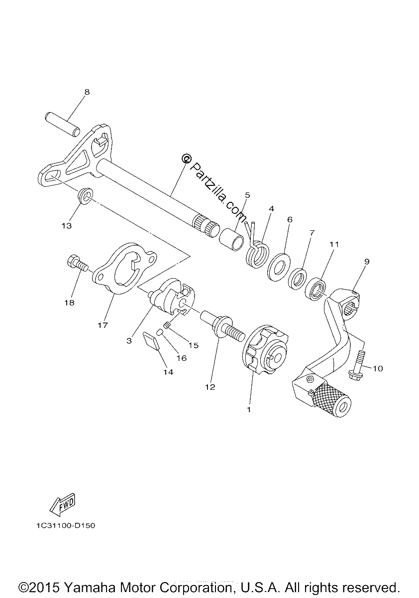 Diagrama de SHIFT SHAFT