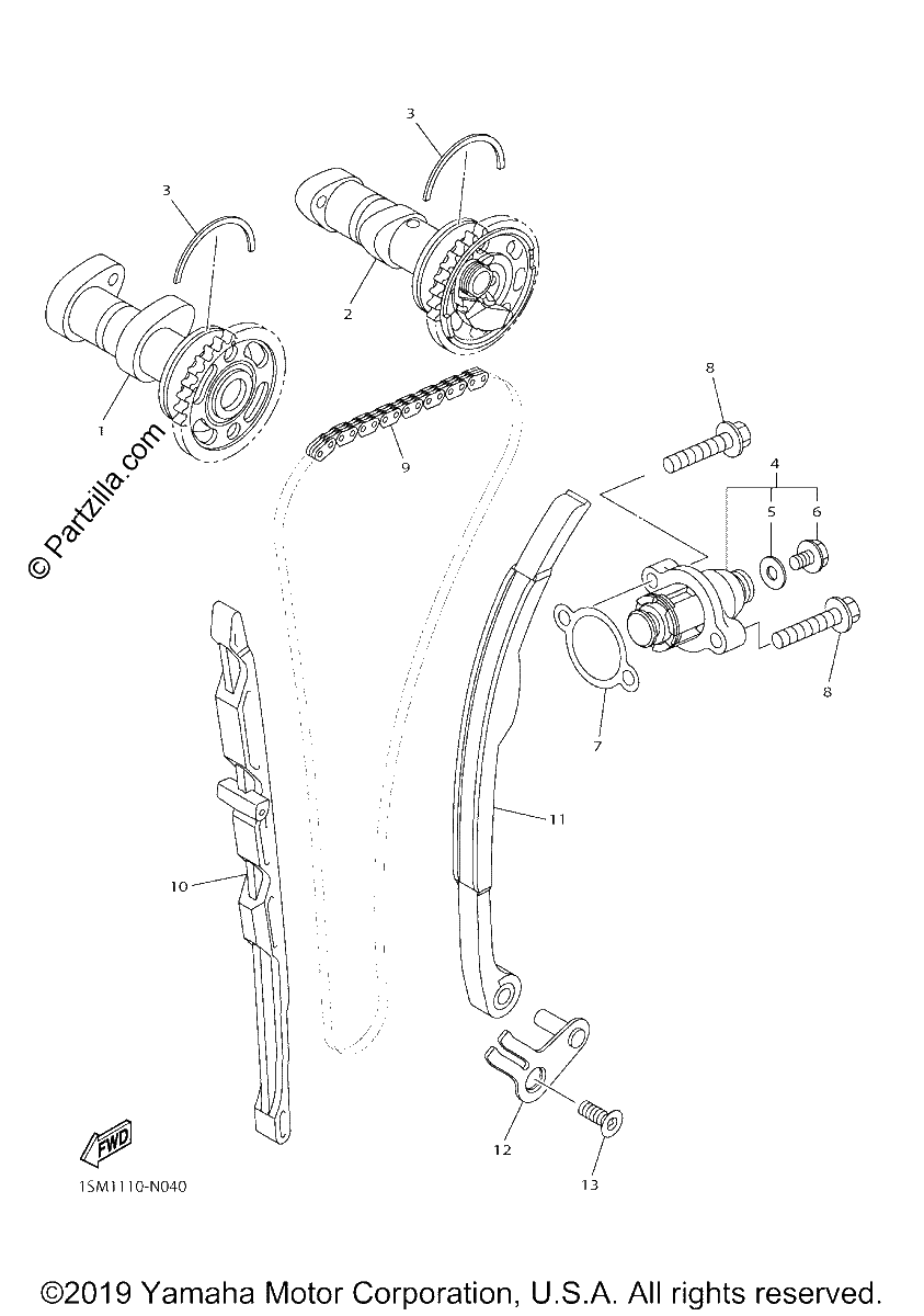 Diagrama de CAMSHAFT CHAIN