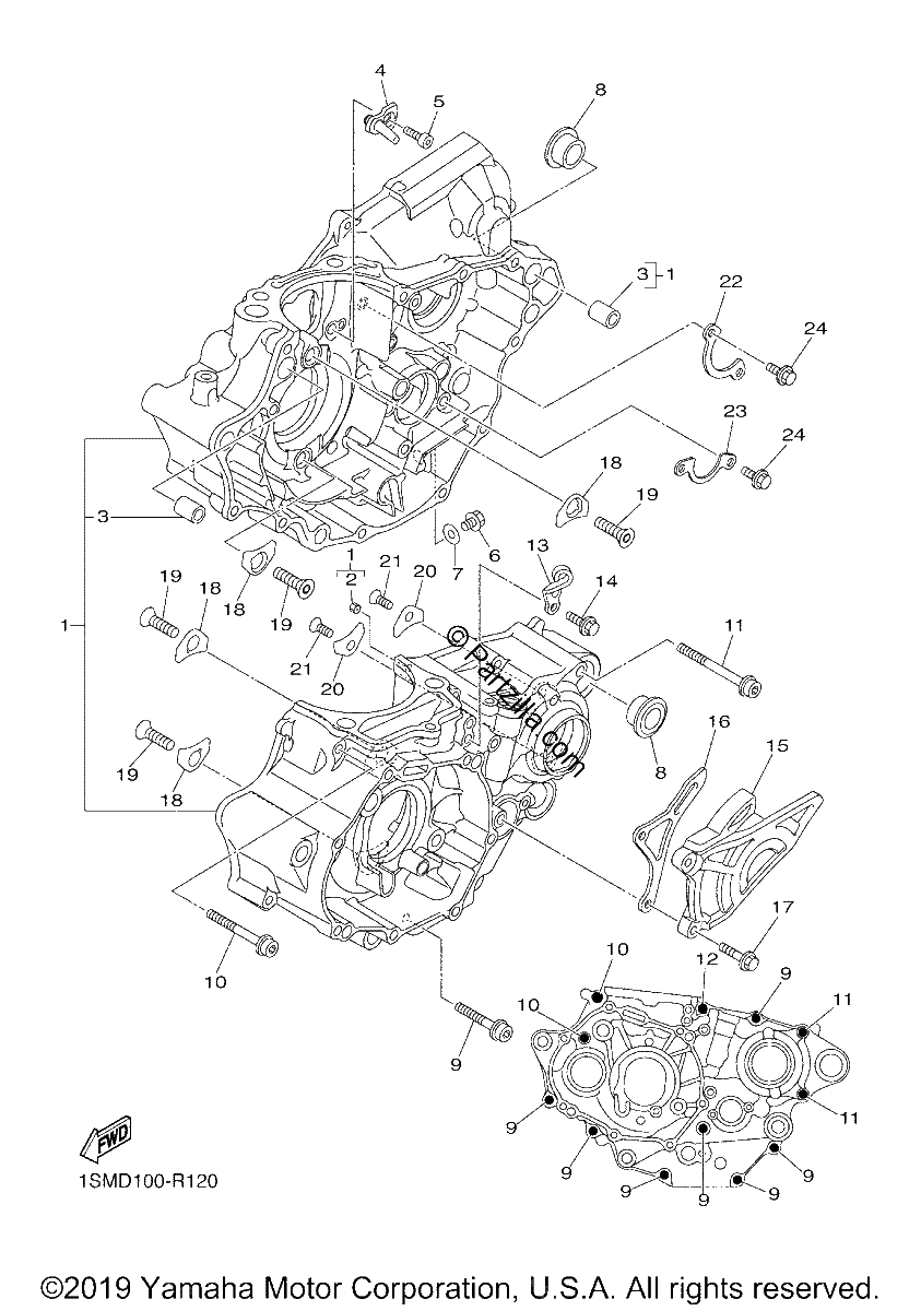Diagrama de CRANKCASE