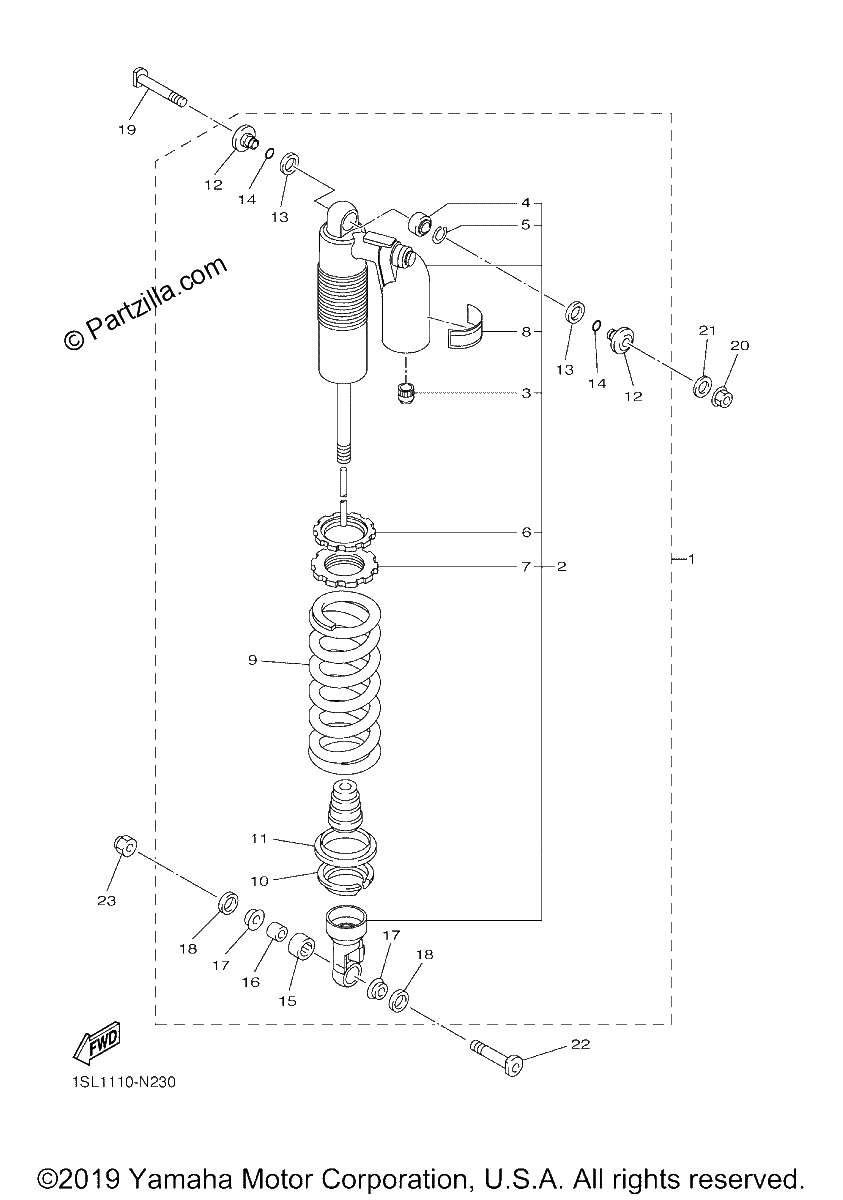 Diagrama de REAR SUSPENSION