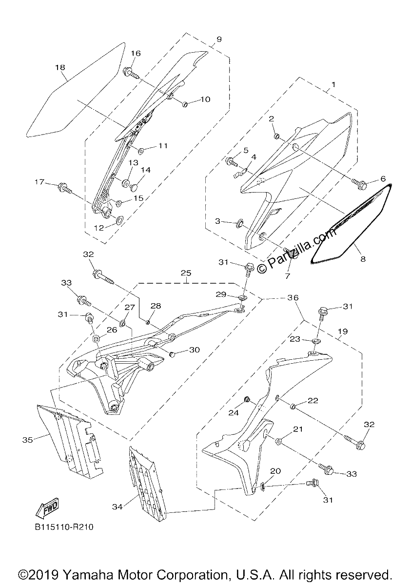 Diagrama de SIDE COVER