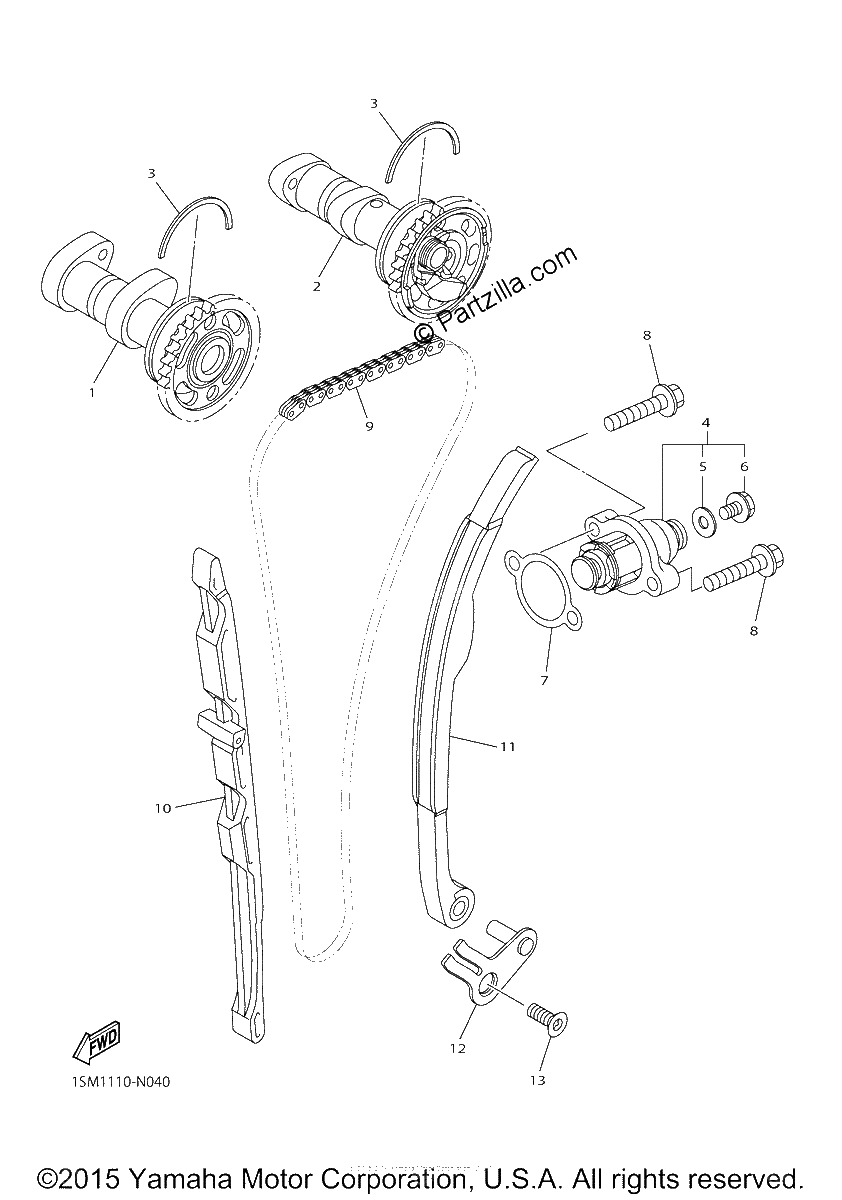 Diagrama de CAMSHAFT CHAIN