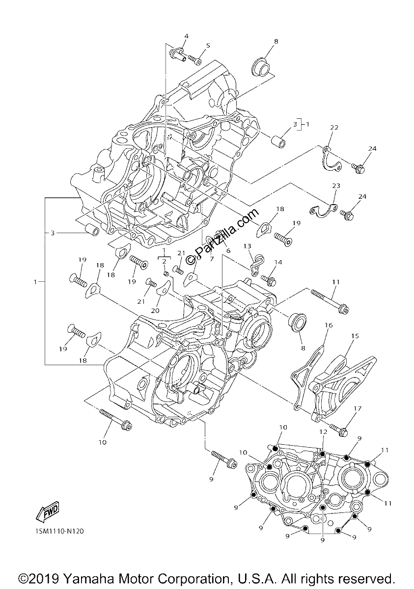 Diagrama de CRANKCASE