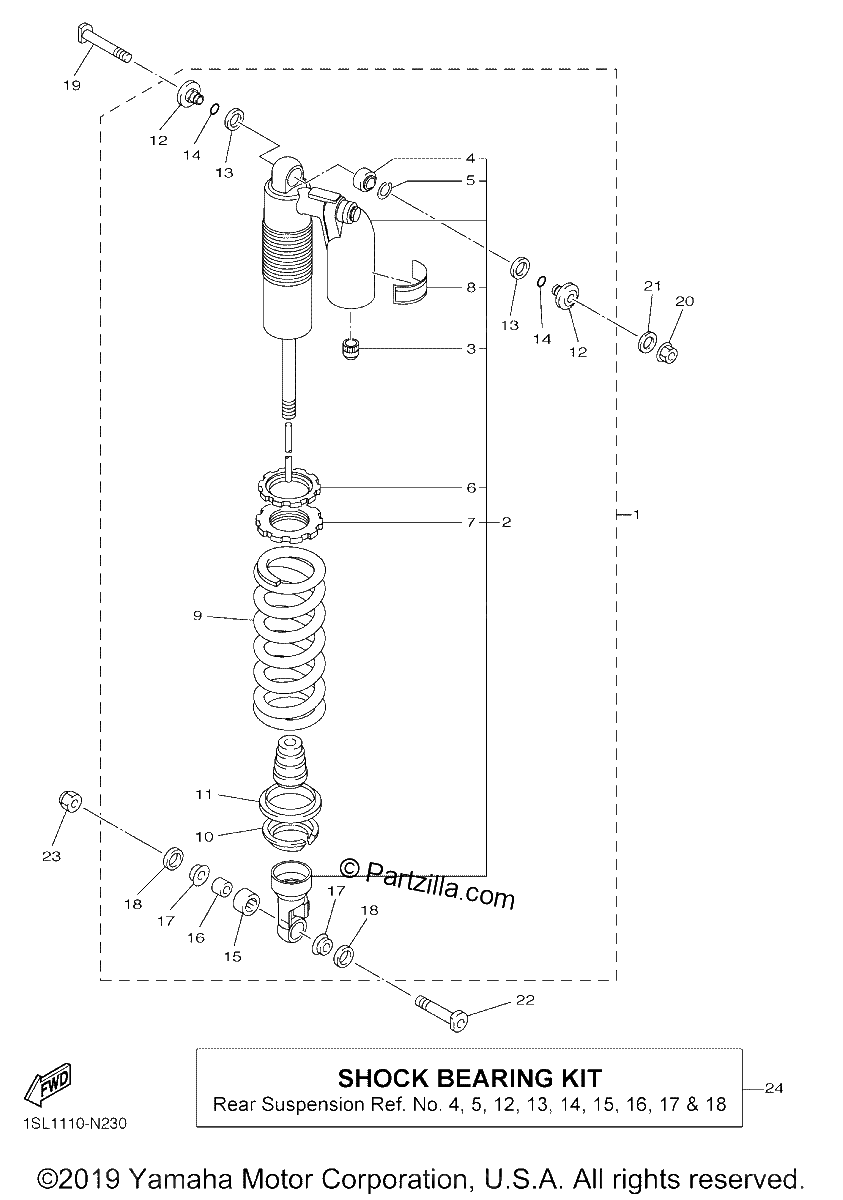 Diagrama de REAR SUSPENSION