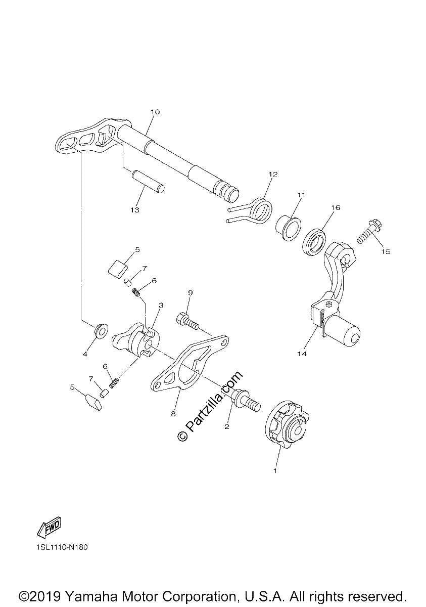 Diagrama de SHIFT SHAFT