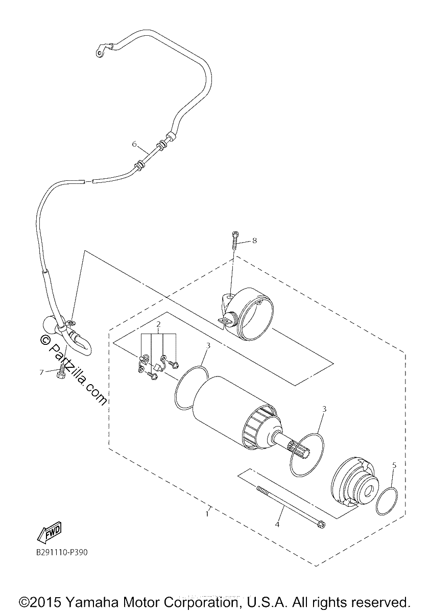Diagrama de STARTING MOTOR