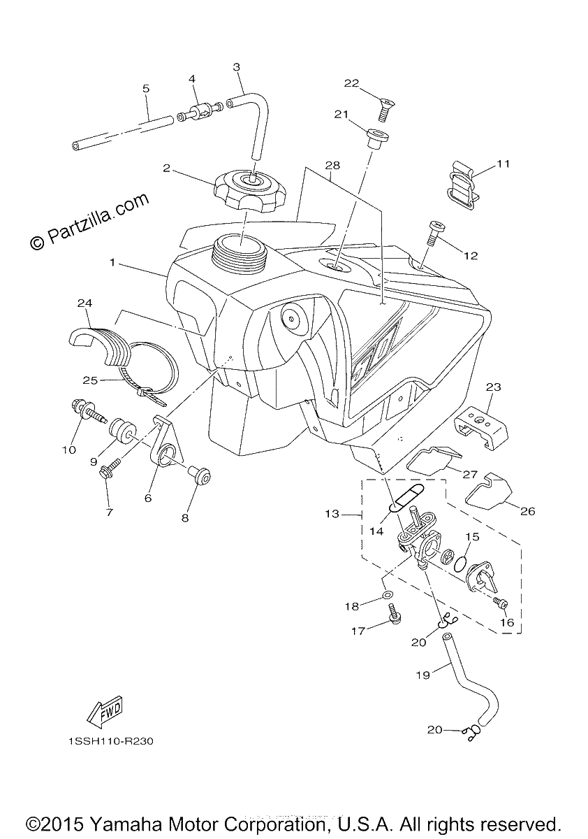 Diagrama de FUEL TANK