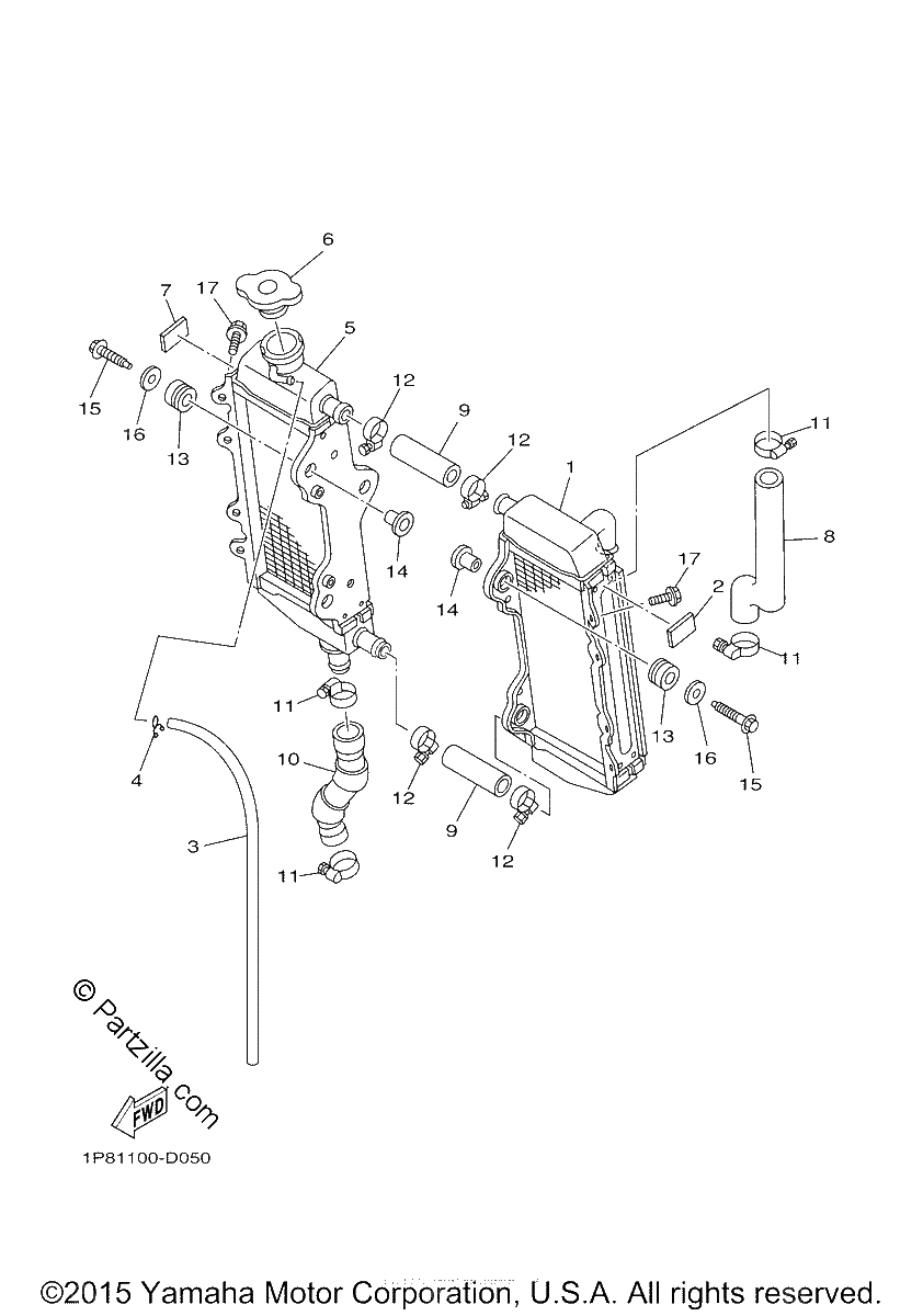 Diagrama de RADIATOR HOSE
