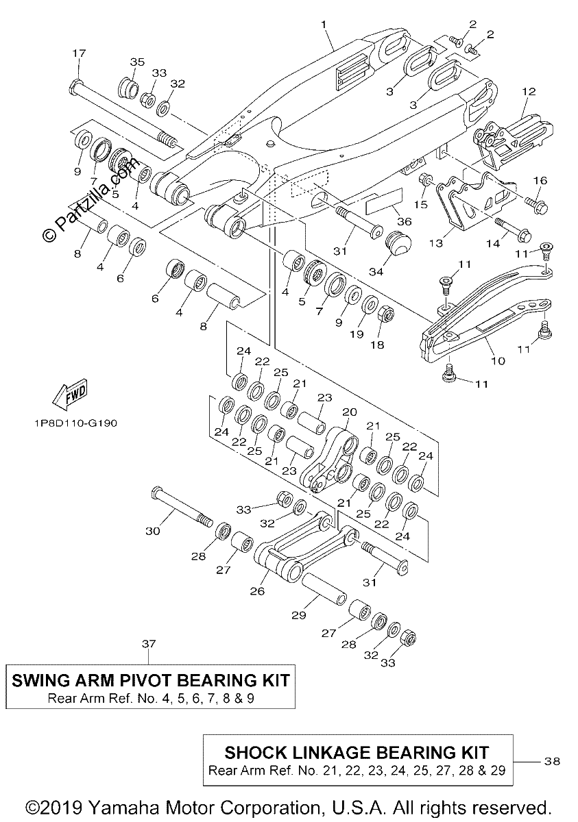 Diagrama de REAR ARM