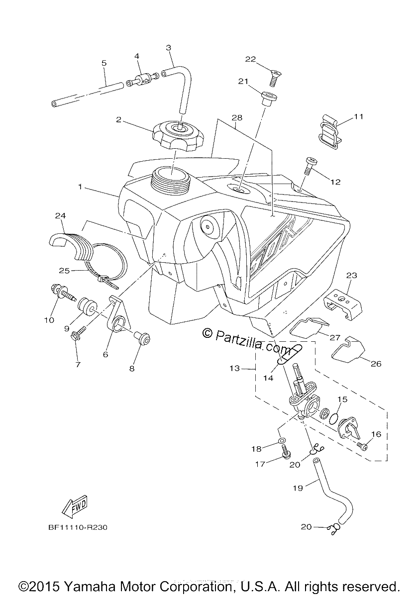 Diagrama de FUEL TANK