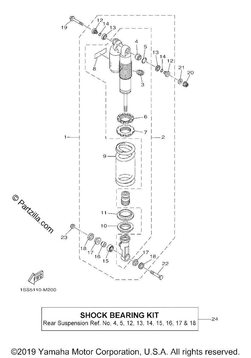 Diagrama de REAR SUSPENSION