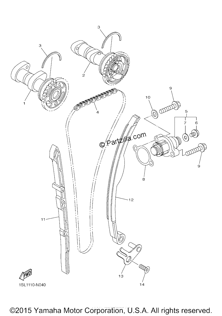 Diagrama de CAMSHAFT CHAIN