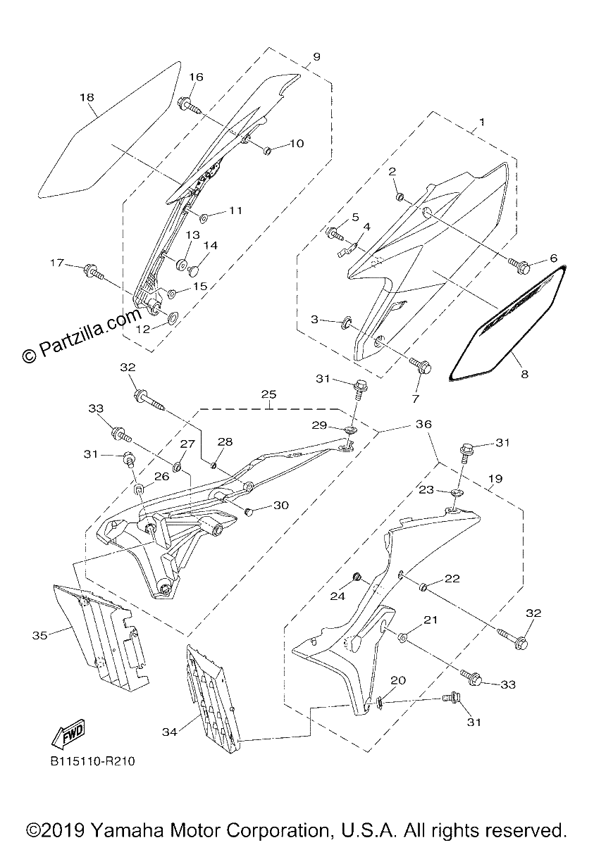 Diagrama de SIDE COVER