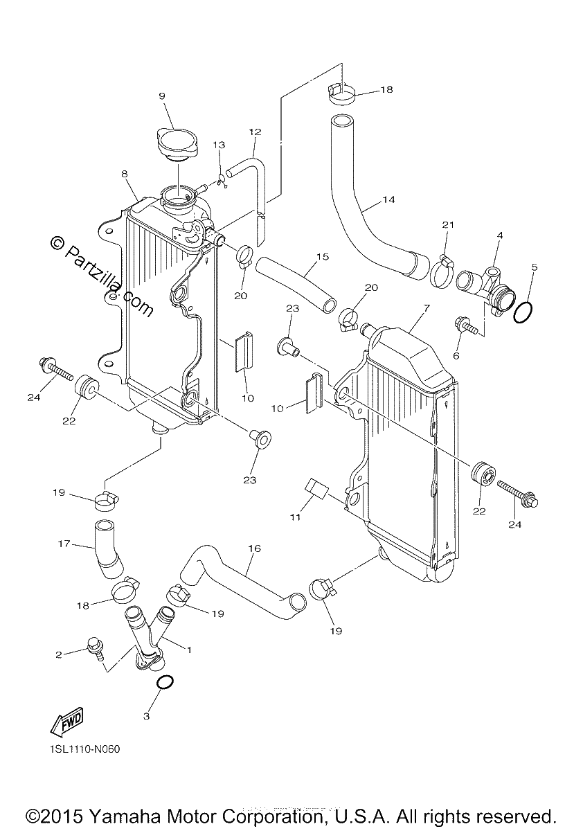 Diagrama de RADIATOR HOSE