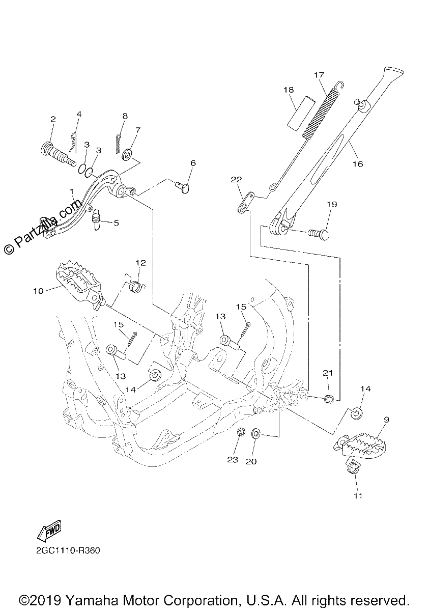 Diagrama de STAND FOOTREST