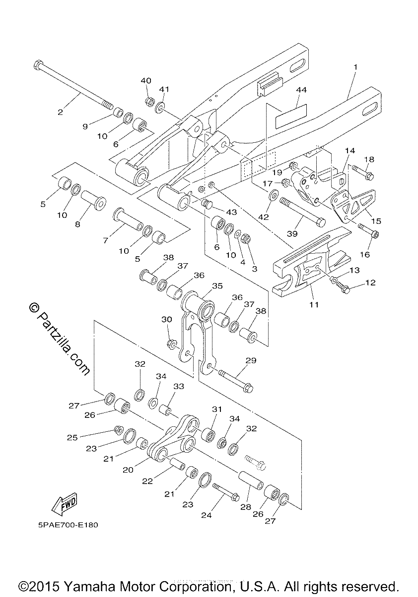 Diagrama de REAR ARM