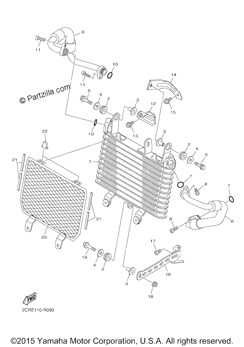 Diagrama de OIL COOLER