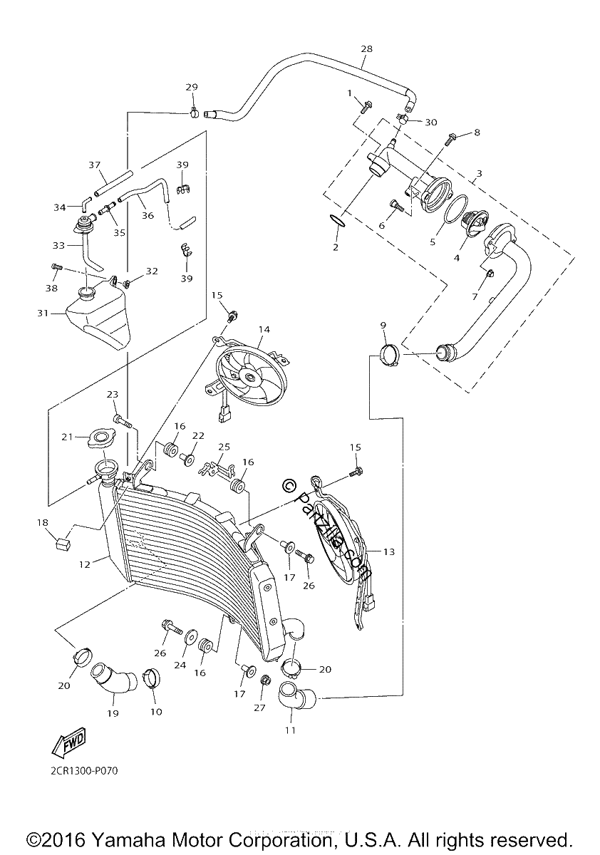 Diagrama de RADIATOR HOSE